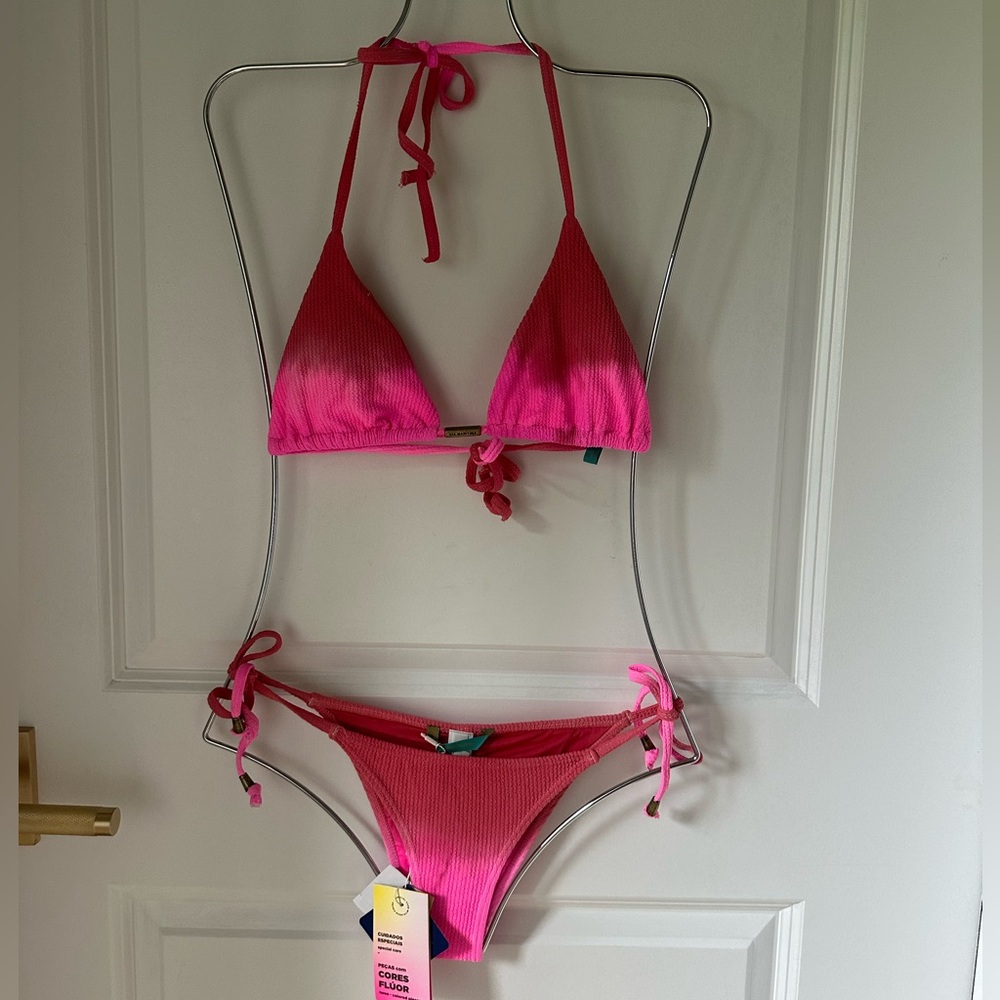 Cia Marítima Pink tie dye Bikini Set